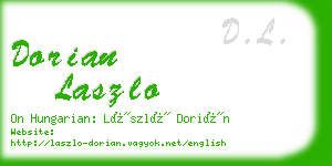 dorian laszlo business card